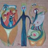 Peinture intitulée "omofeminis" par Laydev, Œuvre d'art originale, Huile