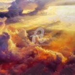 Peinture intitulée "Heaven" par Lelia, Œuvre d'art originale, Acrylique