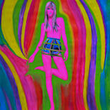 "Orion Girl No 7 - R…" başlıklı Tablo Lena Snow tarafından, Orijinal sanat, Akrilik