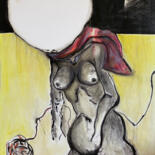 Peinture intitulée "rlwwerih / Erotic {…" par Leni Smoragdova, Œuvre d'art originale, Huile Monté sur Châssis en bois