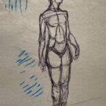 Drawing titled "ysdfs9 / The Outsid…" by Leni Smoragdova, Original Artwork, Gel pen