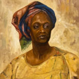 Painting titled "Arab in a turban" by Ekaterina Leonardovna, Original Artwork, Oil