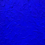 Schilderij getiteld "Monochrome Blue Abs…" door Leon Grossmann, Origineel Kunstwerk, Acryl