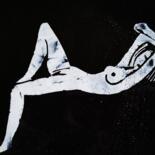 Peinture intitulée "erotic 7" par Leszek Dziaduch, Œuvre d'art originale, Émail