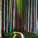 Peinture intitulée "THE GREEN PATH" par Nathalie Letulle, Œuvre d'art originale, Acrylique