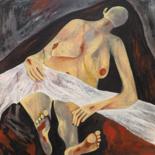 Pintura titulada "Eve morte" por Gwenn Audic, Obra de arte original, Acrílico Montado en Bastidor de camilla de madera