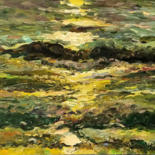 Painting titled "FIRST RAY OF SUN -…" by Karakhan, Original Artwork, Oil