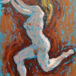 "Female Nude In Oil…" başlıklı Resim Liam Ryan tarafından, Orijinal sanat, Pastel