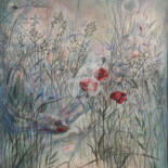Dessin intitulée "Sommer" par Anna Andropova, Œuvre d'art originale, Conté Monté sur Autre panneau rigide