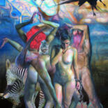 Digital Arts titled "La chute des anges…" by Lionel Morateur, Original Artwork, Digital Painting