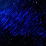 Peinture intitulée "Blue Shooting Stars…" par Liza Peninon, Œuvre d'art originale, Acrylique