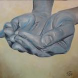 Painting titled "" Hands II " by Z.N…" by Vuk, Original Artwork, Oil