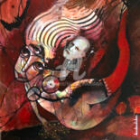 Pintura titulada "Le show de freud" por Loic Tarin (Doudoudidon), Obra de arte original, Acrílico