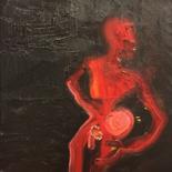 Painting titled "Adam" by Lorca Maubourguet, Original Artwork, Oil