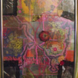 Κολάζ με τίτλο "FlowAss" από Lord Faz, Αυθεντικά έργα τέχνης, Κολάζ Τοποθετήθηκε στο Plexiglass