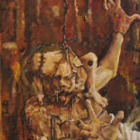 Painting titled "Prey" by Samedi Von Drole, Original Artwork, Oil