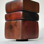Skulptur mit dem Titel "Homage to Rothko" von Louis Moffett, Original-Kunstwerk, Holz