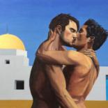 "The Kiss (in Kairou…" başlıklı Tablo Louisa Linton tarafından, Orijinal sanat, Petrol