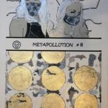 Painting titled "METAPOLLUTION # 8" by Louise Malbec, Original Artwork, Pastel