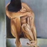 Painting titled "Lost man" by Lahiru Karunasena, Original Artwork, Acrylic