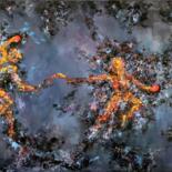 제목이 "Genesis"인 미술작품 Luís Bastos로, 원작, 아크릴 나무 들것 프레임에 장착됨