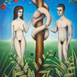 Peinture intitulée "Feminism" par Lukas Pavlisin, Œuvre d'art originale, Huile
