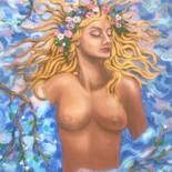 Картина под названием "“Ophelia” original…" - Pintor Nicolas, Подлинное произведение искусства, Масло