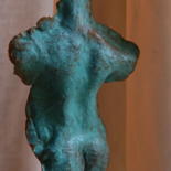 Sculpture titled "demi buste dos de f…" by Bijoux Mailou, Original Artwork, Metals