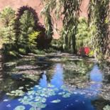 Painting titled "Giverny" by Magali Chami, Original Artwork, Pastel