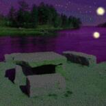 Digital Arts titled "Stonebench" by Maggie Barra, Original Artwork