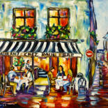 Painting titled "Chez Paul, Paris" by Mirek Kuzniar, Original Artwork, Oil