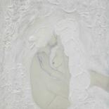 Malerei mit dem Titel "Liebesträume" von Maja Flügel, Original-Kunstwerk, Acryl Auf Keilrahmen aus Holz montiert