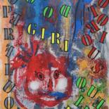 Malarstwo zatytułowany „Good Girl / Quelle…” autorstwa Małgorzata Wartołowicz (Margot Sophie), Oryginalna praca, Akryl
