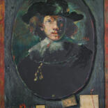 Schilderij getiteld "Rembrandt 1632" door Mandy Sand, Origineel Kunstwerk