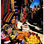 Painting titled "Pies descalzos" by Manolo Espindel, Original Artwork, Oil