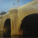 Printmaking titled "Christo: PONT NEUF…" by Manuel Aragonés, Original Artwork, Lithography