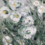 Картина под названием "Садовые цветы" - Мариетта Дашян, Подлинное произведение искусства, Масло