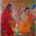 Pittura intitolato "718 Un soupir empor…" da Marc Del Amo, Opera d'arte originale, Olio