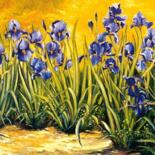 Painting titled "Iris" by Marcel Boos, Original Artwork