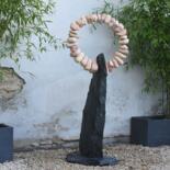 Sculpture titled "ANNEAU DE PIERRES" by Marc Mugnier, Original Artwork, Stone