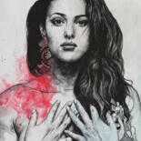 Drawing titled "Monica Bellucci | s…" by Marco Paludet, Original Artwork, Graphite