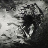 Рисунок под названием "PRIMAVERA" - Marco Tidu, Подлинное произведение искусства, Древесный уголь Установлен на Деревянная п…