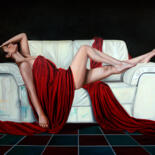 Peinture intitulée "Sueño rojo" par Marco Zamudio, Œuvre d'art originale, Huile