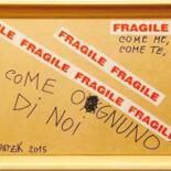Kolaże zatytułowany „Fragile come te com…” autorstwa Marco Zautzik, Oryginalna praca, Taśma klejąca