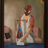 Pintura titulada "The figure" por Marco Santos, Obra de arte original, Oleo Montado en Bastidor de camilla de madera