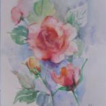 "Roses - inspiration" başlıklı Tablo Margarita Okołot tarafından, Orijinal sanat, Suluboya
