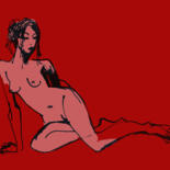 Digital Arts titled "Nude04 print" by Margarita Felis, Original Artwork, 2D Digital Work
