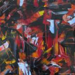 Painting titled "Chaos-et-Lumière (c…" by Maryse Lapointe, Original Artwork, Oil