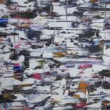 Peinture intitulée "Bourrasques de neig…" par Maryse Lapointe, Œuvre d'art originale, Huile