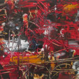 Peinture intitulée "Chaos et Lumière 4" par Maryse Lapointe, Œuvre d'art originale, Huile